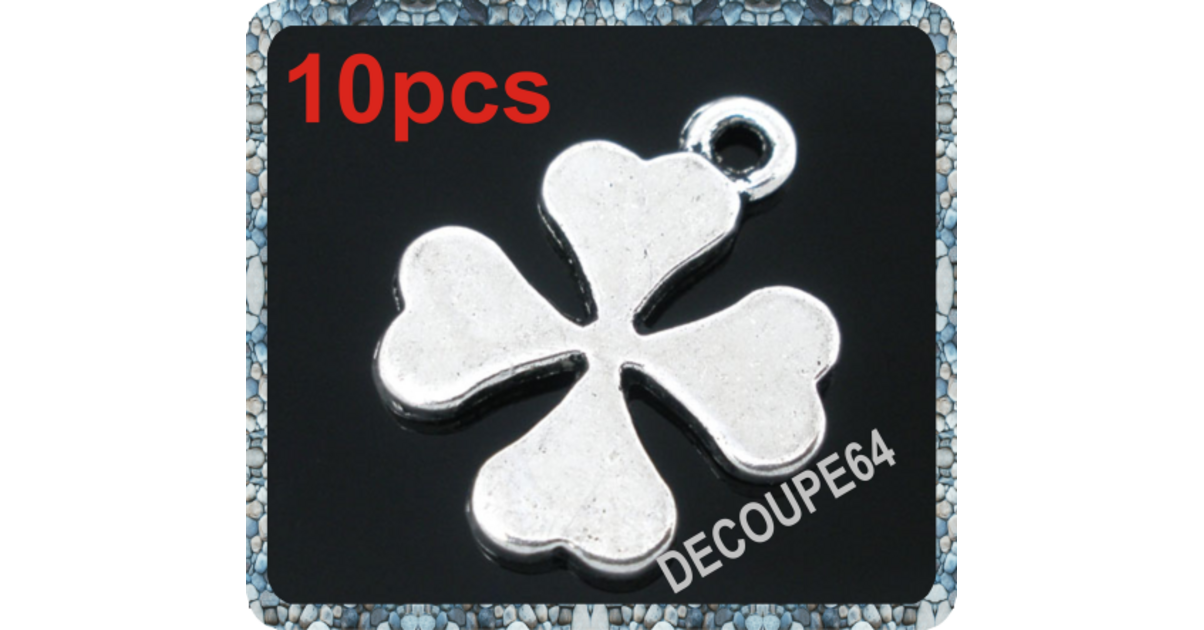 Lot De 5 Breloques Pendentifs Noeud En Métal Argenté Vieilli - Perles Fantaisie Pour Création